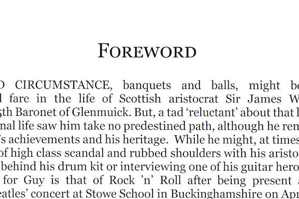 The Forward for the book 'A Reluctant Aristocrat'