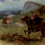 Lochinvar Painting by J. Carey based on the poem 'Lochinvar' by Sir Walter Scott